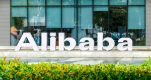 Alibaba headquarters sign, illustrating a report on Alibaba lawsuit against the US Defense Department over the Section 1260H list.