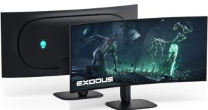 Alienware AW3926QW 39-inch 5K OLED gaming monitor shown from the front and back