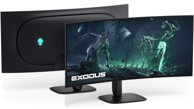 alienware-aw3926qw-5k-oled-monitor.jpg Alienware AW3926QW 39-inch 5K OLED gaming monitor shown from the front and back