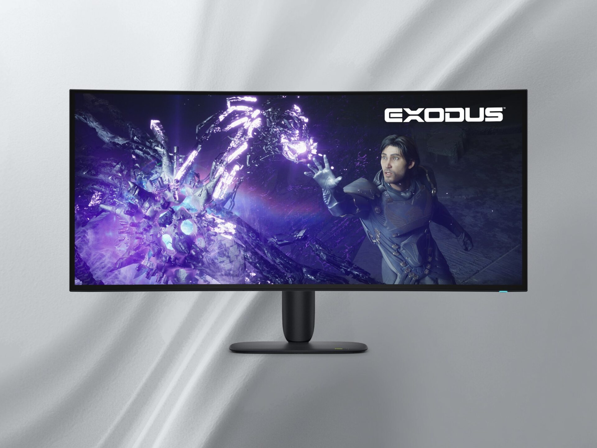 Front view of the Alienware AW3926QW ultrawide curved OLED display