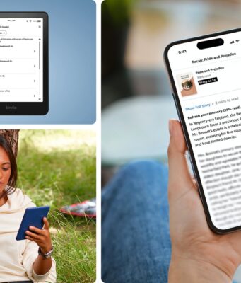 Amazon’s Story So Far Recaps Are Rolling Out to Kindle Readers Amazon Kindle Story So Far recap feature shown on Kindle and iPhone screens
