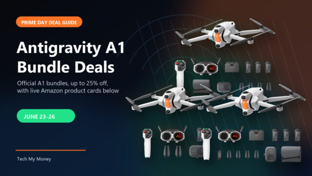 antigravity-a1-prime-day-featured-mjhero-v2 Antigravity A1 Prime Day deal guide hero with Standard Explorer and Infinity Bundle product images