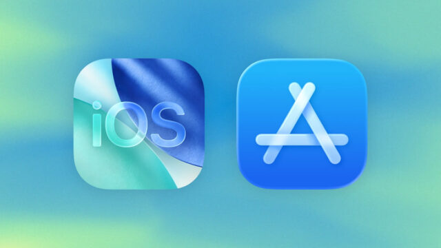 Apple iOS 26 and App Store icons illustrating the new iOS app distribution and payment options in Brazil.