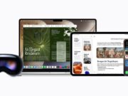 Siri AI shown across Apple Vision Pro, MacBook, iPad, iPhone, and Apple Watch