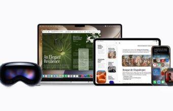 Apple Siri AI shown across iPhone, iPad, Mac, Apple Watch, and Vision Pro devices