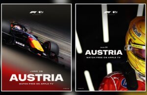 Apple TV Will Stream The F1 Austrian Grand Prix For Free In The U.S. F1 Austrian Grand Prix free on Apple TV official Apple TV and Formula 1 carousel artwork