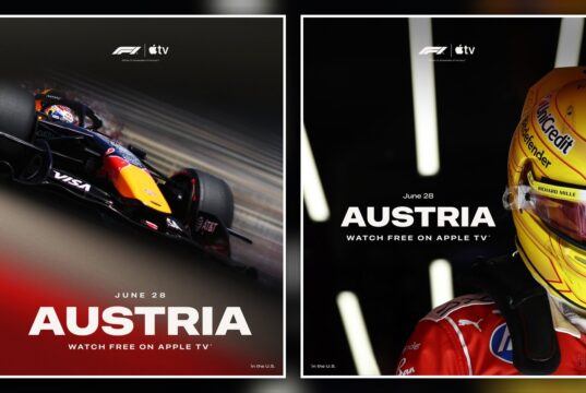 F1 Austrian Grand Prix free on Apple TV official Apple TV and Formula 1 carousel artwork