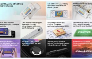 AYANEO Pocket MICRO 2 handheld gaming device with 3.5-inch display and retro horizontal design