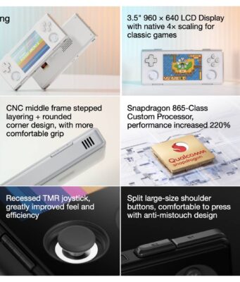 AYANEO Pocket MICRO 2: Snapdragon Power in a Game Boy Micro Body AYANEO Pocket MICRO 2 handheld gaming device with 3.5-inch display and retro horizontal design
