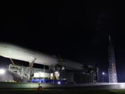 Blue Origin New Glenn rocket ahead of a planned return to flight before the end of 2026.