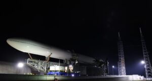 Blue Origin New Glenn rocket ahead of a planned return to flight before the end of 2026.