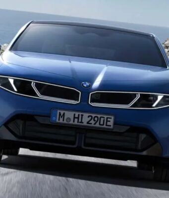 BMW i3 50 xDrive Orders Open Months Ahead of Schedule The new BMW i3 50 xDrive First Edition electric sedan shown in a front-profile shot.