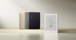 Boox Go 6 Gen II e-reader lineup in Custard, Stone, Plum, and Shell colors
