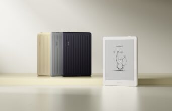 Boox Go 6 Gen II e-reader lineup in Custard, Stone, Plum, and Shell colors