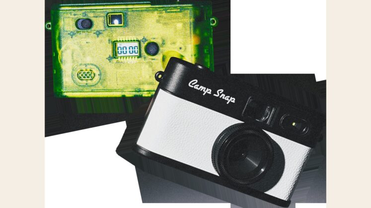 Camp Snap 2 front and back product image showing the camera body and rear controls.