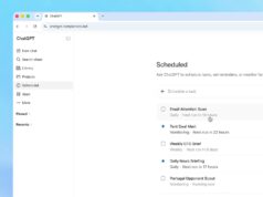 ChatGPT Scheduled Tasks Get a Dedicated Page The new ChatGPT Scheduled page showing a list of scheduled tasks with their cadence and next run time
