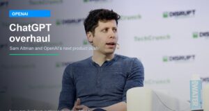 Sam Altman speaking at TechCrunch Disrupt San Francisco 2019 as OpenAI reportedly plans a major ChatGPT overhaul