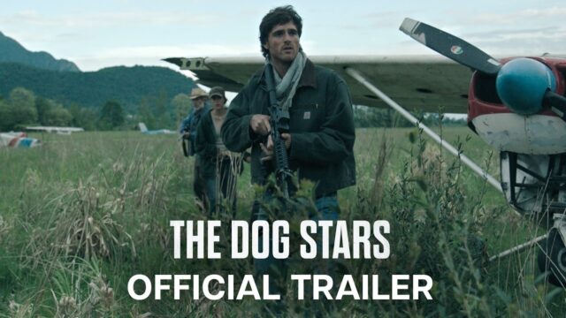 The Dog Stars trailer frame with Jacob Elordi as Hig beside his plane