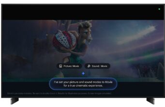 Gemini Can Now Fix Your Picture Settings on Google TV Gemini on a Google TV confirming it set picture and sound modes to Movie
