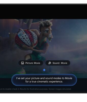 Gemini Can Now Fix Your Picture Settings on Google TV Gemini on a Google TV confirming it set picture and sound modes to Movie