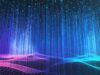 Abstract blue and pink data wave image from Getty Images' OpenAI partnership announcement