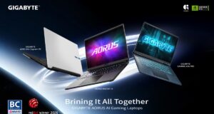 GIGABYTE AI gaming laptops with GiMATE updates at Computex 2026