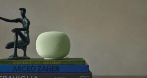 Google Home Speaker with Gemini on a table for Tech My Money story