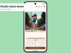 Google Pixel Studio app image showing the AI image app shutdown and Gemini redirect