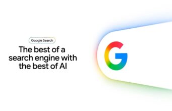 Google Search Information Agents Monitor the Web for You Google Search official graphic with the Google G and the words best of a search engine with the best of AI