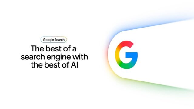 google-search-information-agents-ai-mode.jpg Google Search official graphic with the Google G and the words best of a search engine with the best of AI