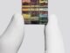 IBM researcher holding a sub-1 nanometer node chip