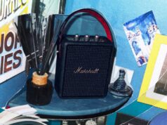 Marshall Stockwell III Brings 40+ Hours of Battery Life Marshall Stockwell III speaker on a colorful tabletop