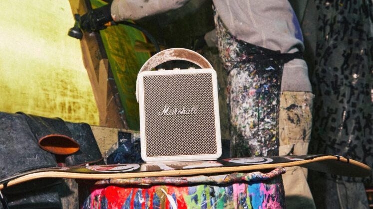 Marshall Stockwell III portable speaker in a lifestyle setup