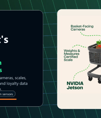 Instacart’s AI Caper Carts Make Grocery Privacy Weird Instacart Caper Carts AI shopping cart hardware diagram showing basket cameras, outward cameras, location sensors, and touchscreen