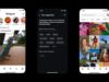 Instagram algorithm settings menu shown on three smartphones
