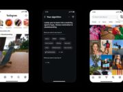 Instagram Algorithm: Customize Main Feed Recommendations Instagram algorithm settings menu shown on three smartphones