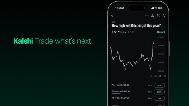 Kalshi prediction market app Kalshi insider trading rules: the Kalshi prediction market app on a phone