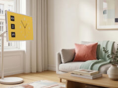 LG StanbyME 2 Max 32-inch 4K portable touchscreen display in a home setup