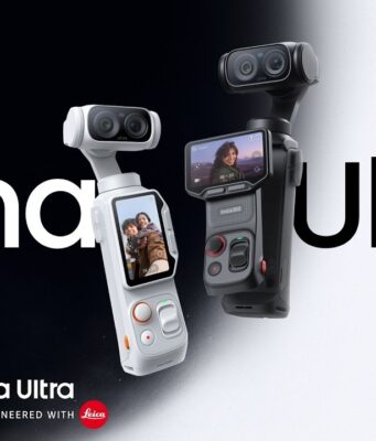 Insta360 Luna Ultra gimbal camera in both colors, co-engineered with Leica