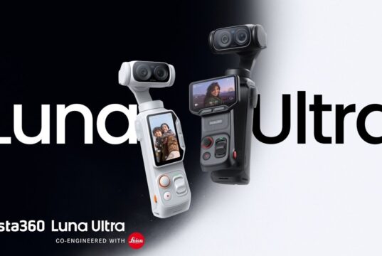 Insta360 Luna Ultra gimbal camera in both colors, co-engineered with Leica