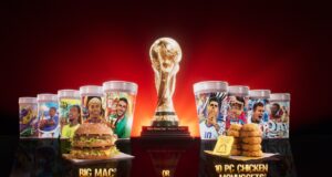 McDonald's World Cup 26 Meal with collectible player cups and Big Mac or Chicken McNuggets options