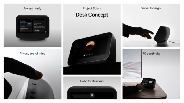 Microsoft Project Solara desk concept reference design