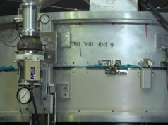 NASA engineers at Marshall Space Flight Center testing a cryocoupler device for in-orbit spacecraft refueling