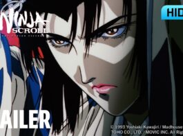 Ninja Scroll 4K trailer image showing Kagero from the restored anime film.