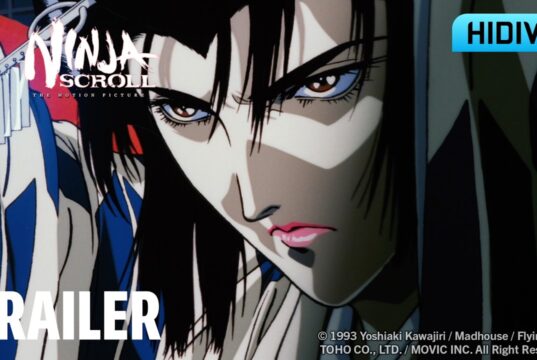 Ninja Scroll 4K trailer image showing Kagero from the restored anime film.