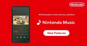 Nintendo Music CarPlay and Android Auto support shown in an official Nintendo update image