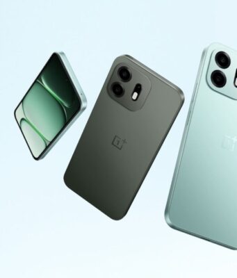 OnePlus Budget Phone Series: OnePlus N6 Debuts for India Official clean press render of the OnePlus N Series showing three phone variants in mint green and charcoal black against a light blue gradient