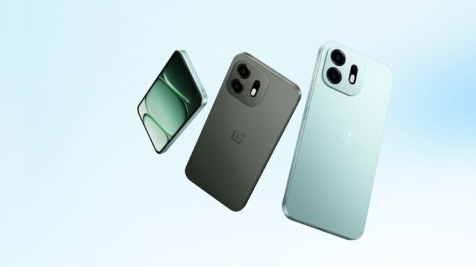 OnePlus Budget Phone Series: OnePlus N6 Debuts for India Official clean press render of the OnePlus N Series showing three phone variants in mint green and charcoal black against a light blue gradient
