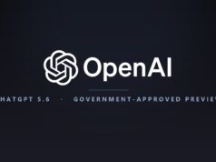 OpenAI logo on a dark editorial graphic about ChatGPT 5.6 being released to government-approved customers first