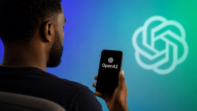 OpenAI IPO phone featured image African American man holding a phone showing OpenAI branding for IPO news